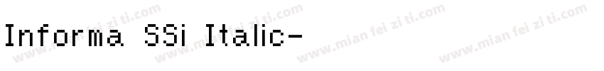 Informa SSi Italic字体转换